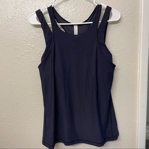 Lululemon Athletica tank with built in bra (Navy)